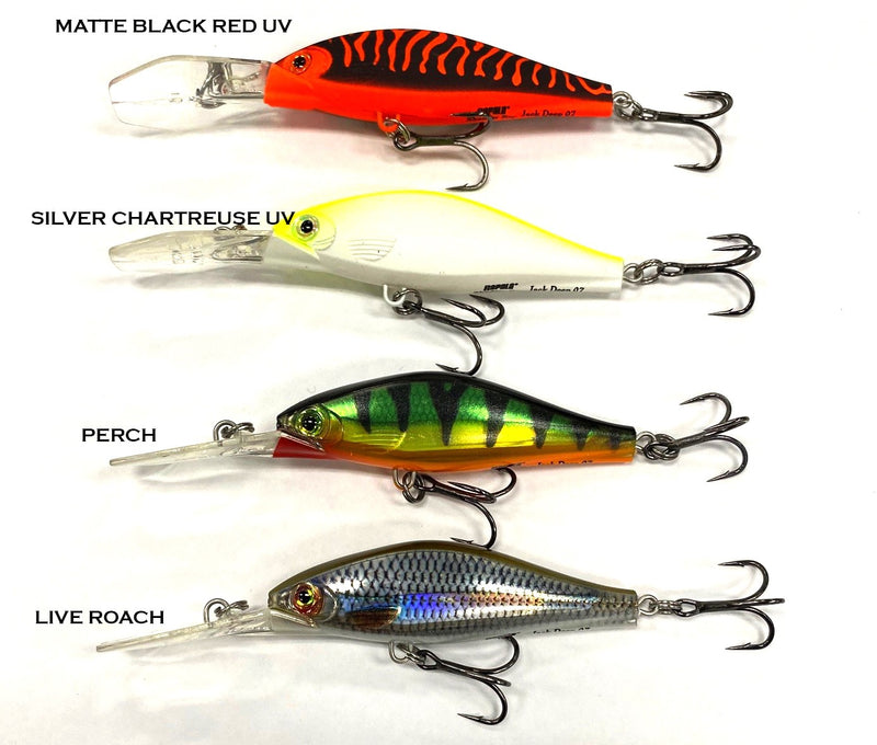 RAPALA SHADOW RAP JACK DEEP 7CM [Co:MATT BLACK RED UV]