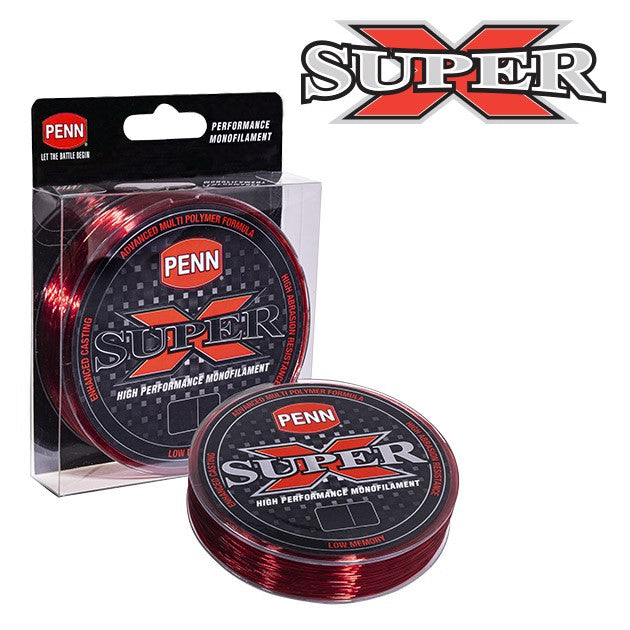 PENN SUPER X MONO RED 300M [Sz:12lb]