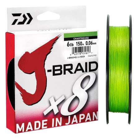 DAIWA J BRAID CHARTREUSE 150M [Sz:6LB]