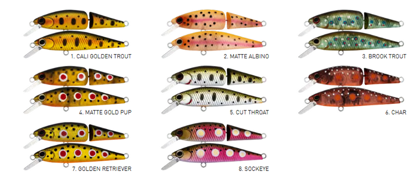 DAIWA SILVERCREEK DR MINNOW 2 JOINT 70F [Co:SOCKEYE]