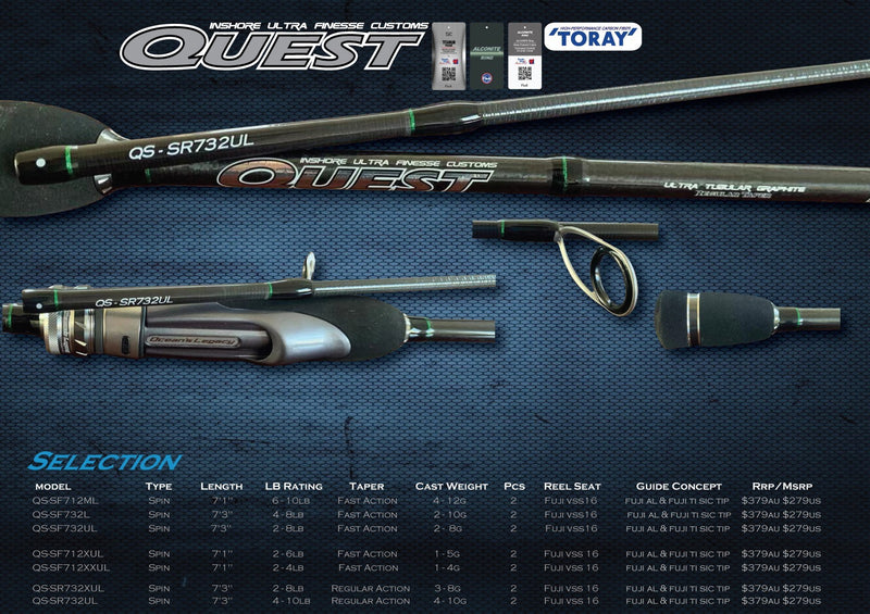 OCEANS LEGACY QUEST INSHORE ULTRA FINESSE [Sz:732UXL 2-8LB]