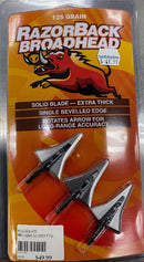 RAZORBACK BROADHEAD 125G 3 PK