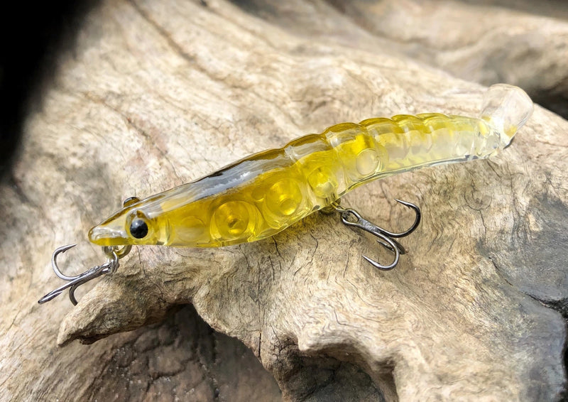 MMD SPLASH PRAWN 70MM - [Co:AMBER GREEN]