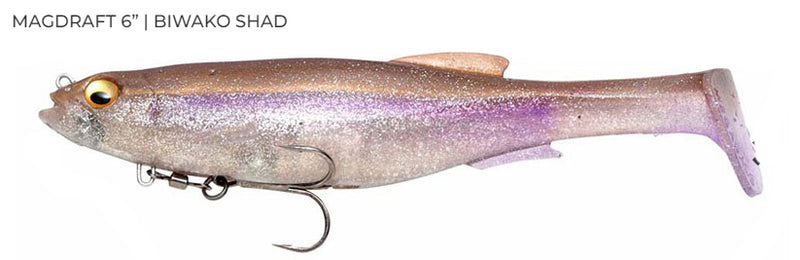 MEGABASS MAG DRAFT 6" RIGGED [Co:BIWAKO SHAD]