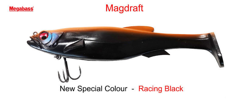 MEGABASS MAG DRAFT 6" RIGGED [Co:RACING BLACK]