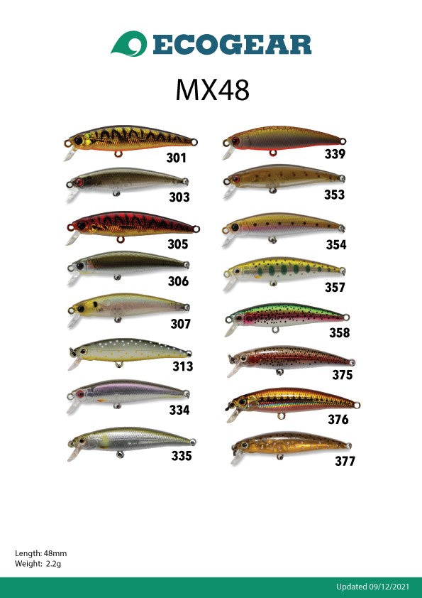 ECOGEAR HARDBAIT PREMIUM MX 48F [Co:375]