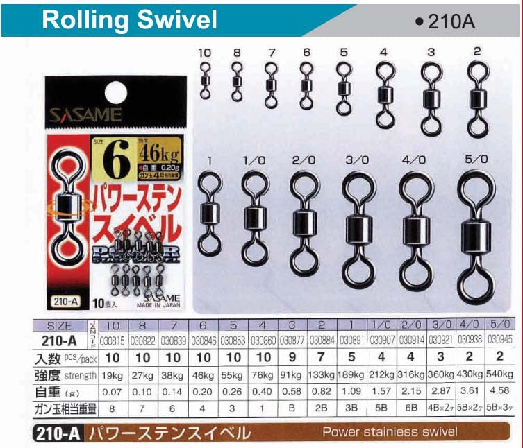 SASAME ROLLING SWIVEL [Sz:1]