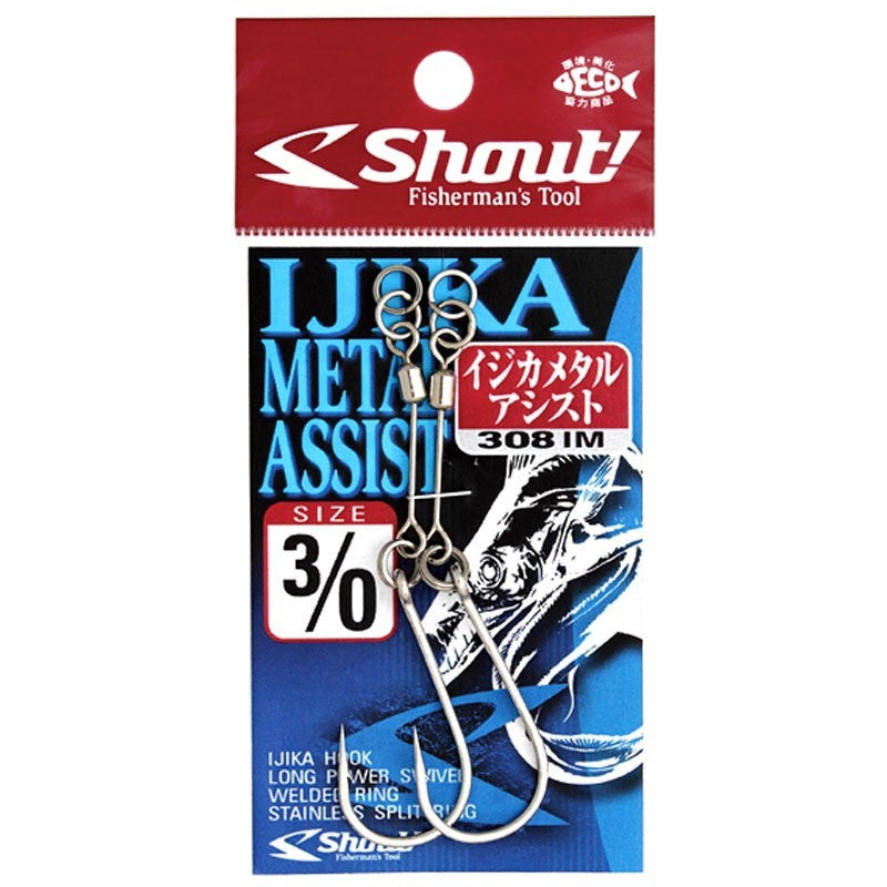 SHOUT IJIKA METAL ASSIST HOOKS [Sz:1/0]