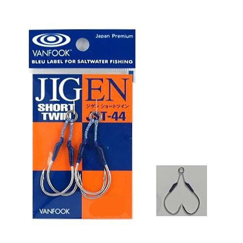 VANFOOK JST-44 ASSIST HOOKS 2PC [Sz:1/0]