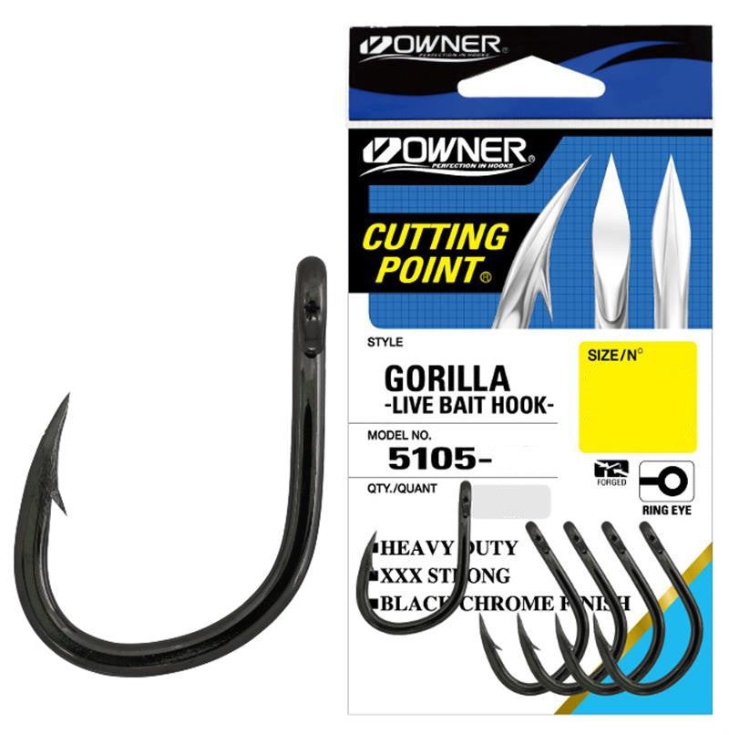 OWNER GORILLA LIVE BAIT HOOK [Sz:4]