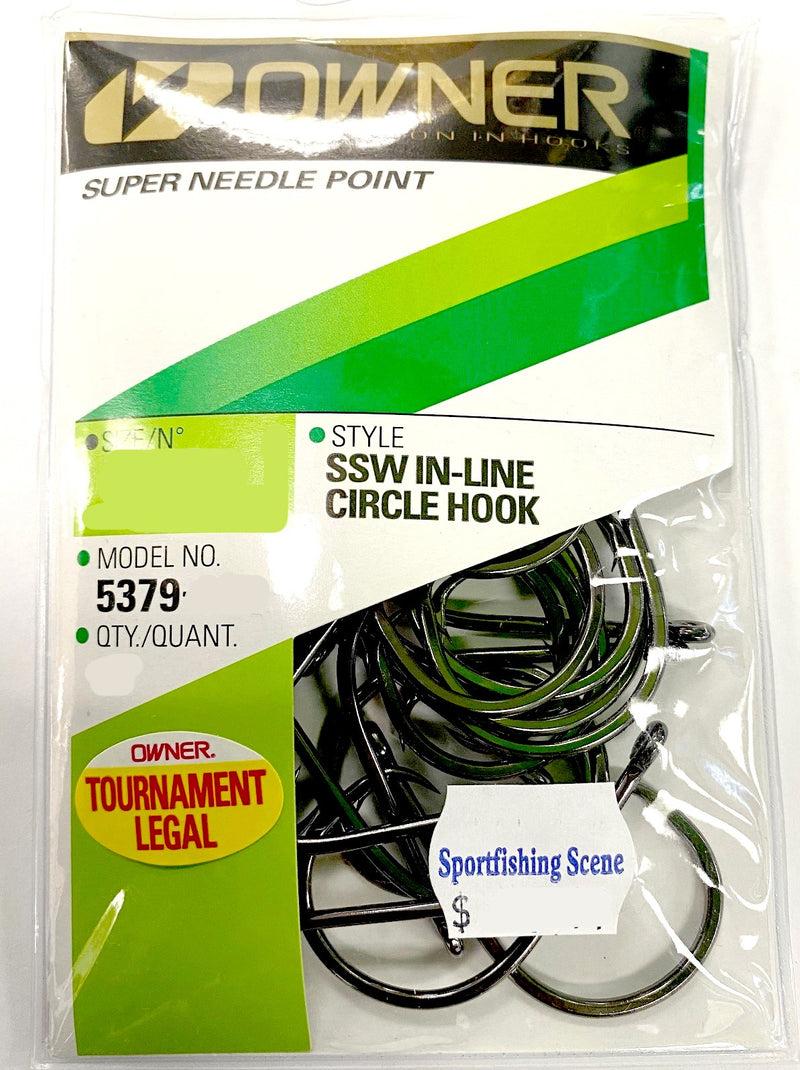 OWNER 5379 SSW IN-LINE CIRCLE HOOK VALUE PACK [Sz:7/0]