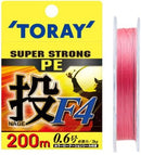 TORAY NAGE F4 BRAID PE 1.0 200M [Sz:PE 1.0]
