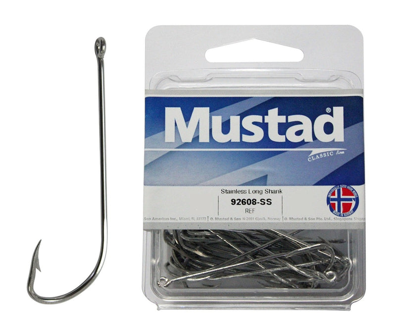 MUSTAD 92608 BEAK S/S L/SHANK 50BOX [Sz:8]