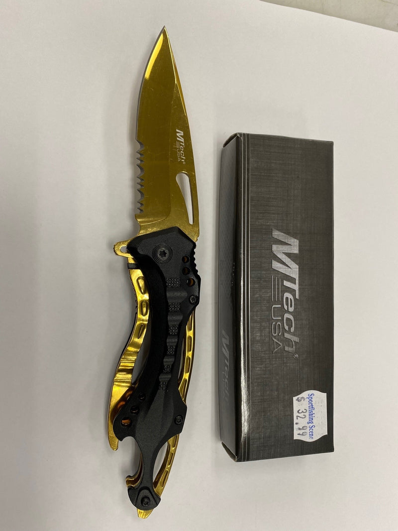 MTECH GOLD BLADE FOLDER MT705BG