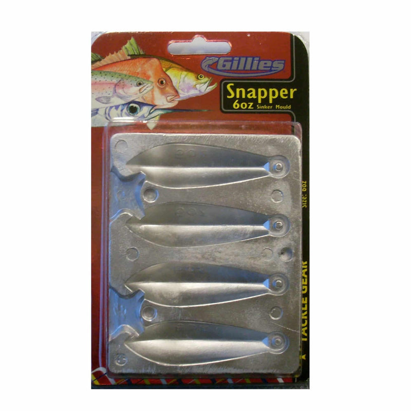 GILLIES SINKER MOULD [T:SNAPPER 6OZ]