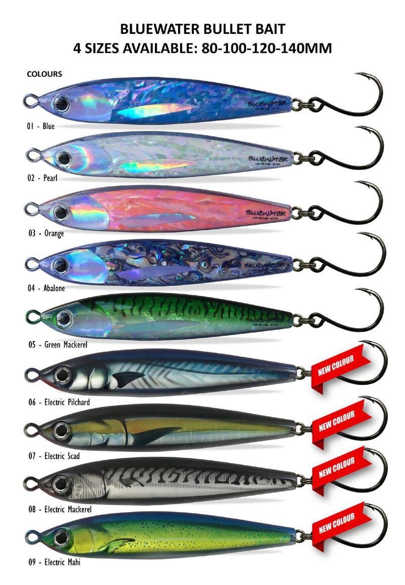 BLUEWATER BULLET BAIT 100MM [Co:BLUE]