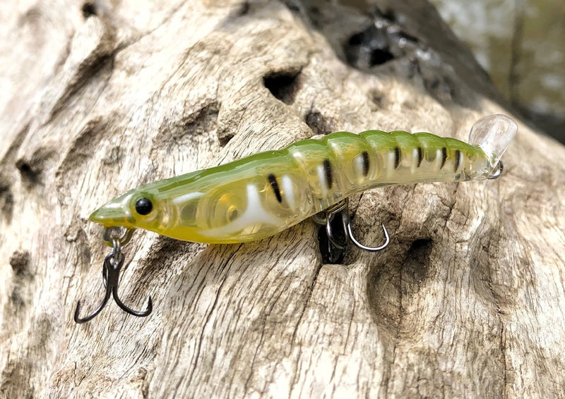 MMD SPLASH PRAWN 70MM [Co:LIME TIGER]