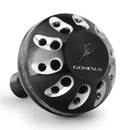 GOMEXUS POWER KNOB 35MM [Co:BLACK & SILVER]