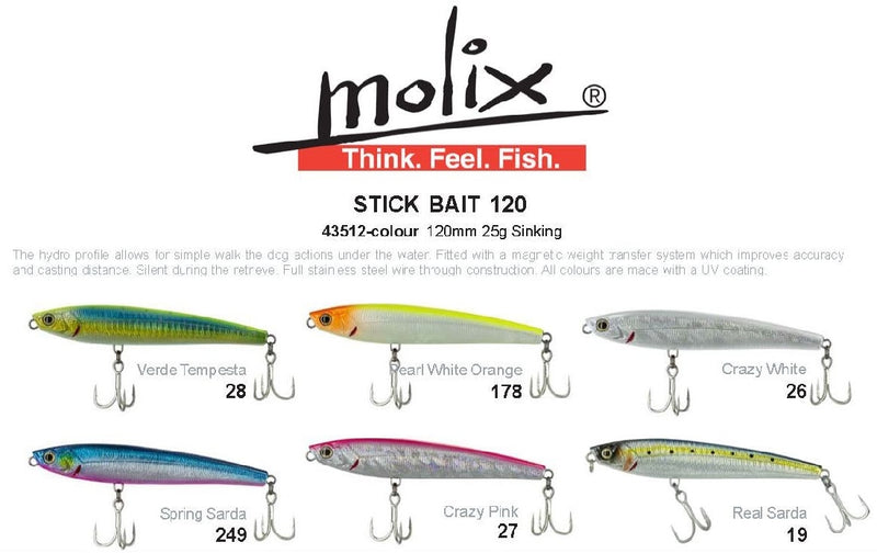 MOLIX SB 120 STICK BAIT