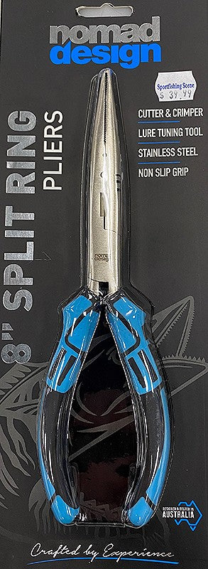 NOMAD STAINLESS SPLIT RING PLIERS 8"