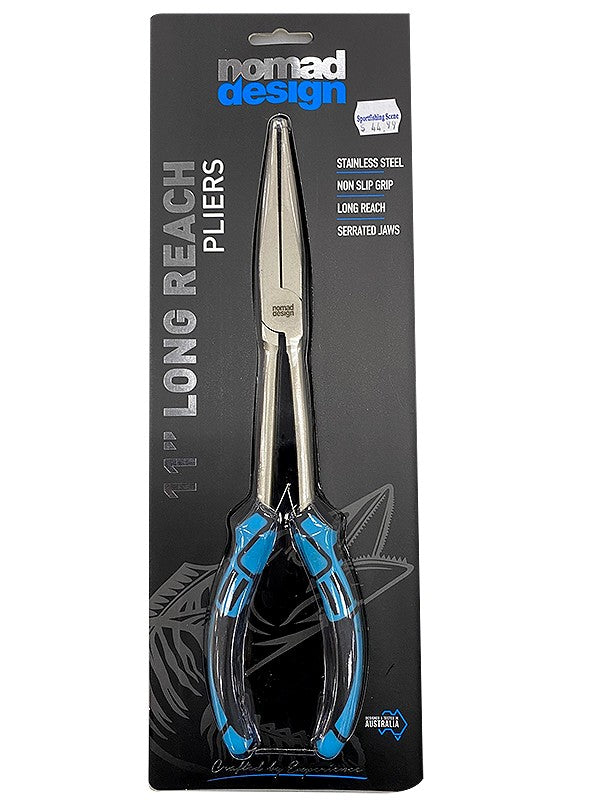 NOMAD STAINLESS LONG REACH PLIERS 11"